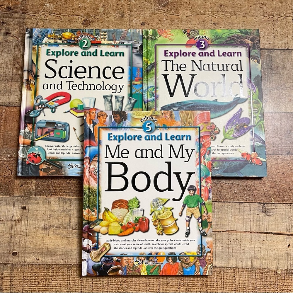 Explore and Learn Book 2 3 5 Set Hardcover Homeschool Science Lessons Classroom